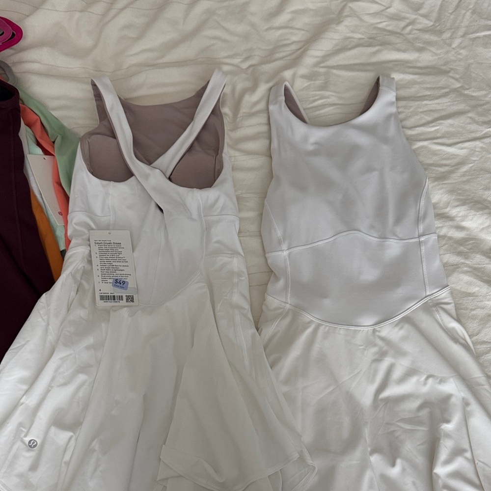 Lululemon White Court Crush Tennis Dress